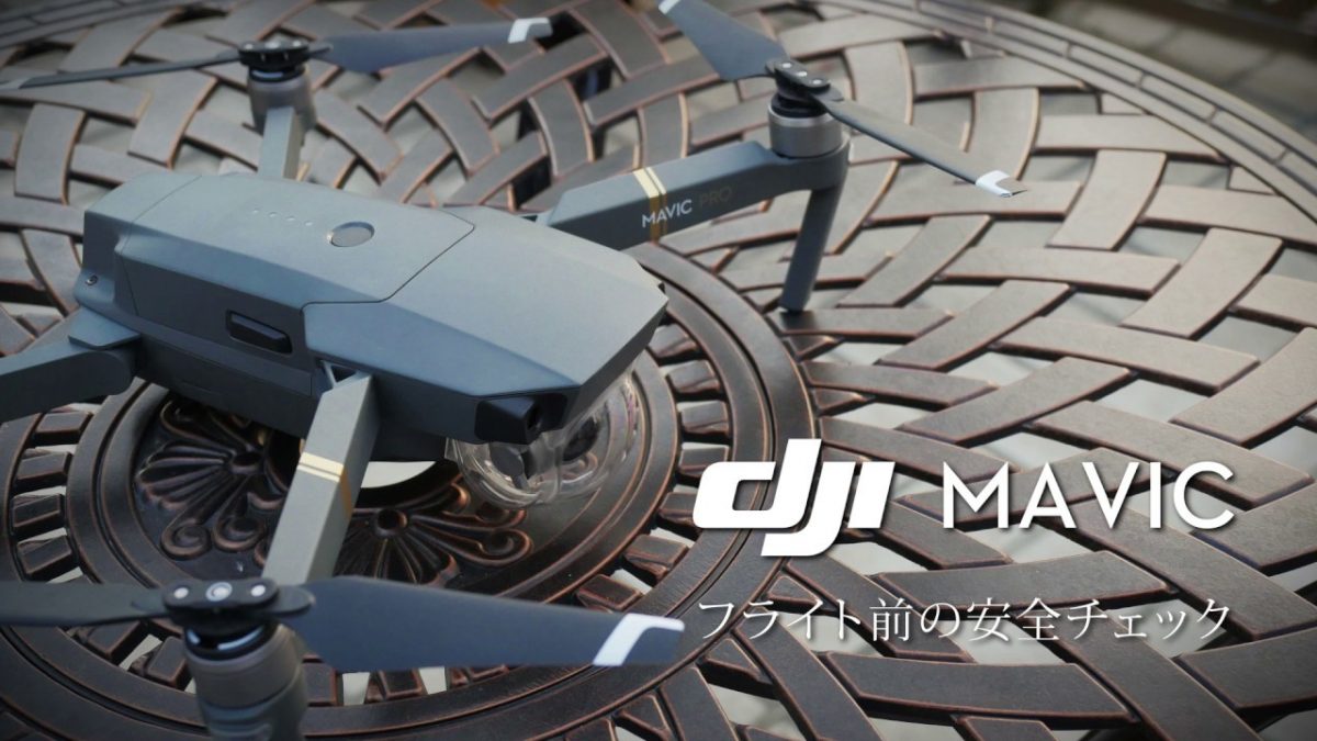 DJI Mavic Proシリーズチュートリアル フライト前の安全チェック